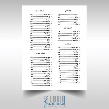 کتاب ردیف میرزا عبدالله برای سنتور